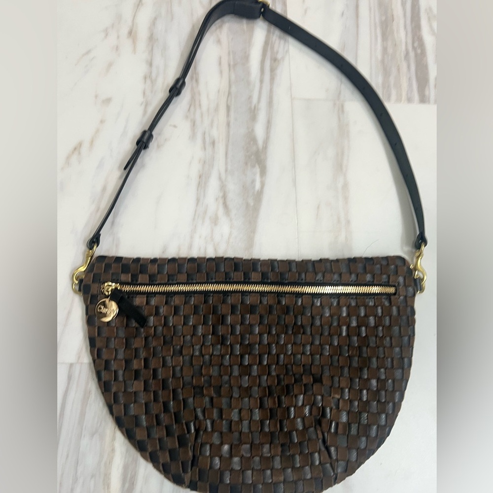 Clare V. Grande Fanny Black and Chocolate